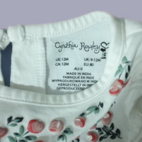 Cynthia Rowley baby girl floral top 12m bundle - Picture 5 of 8